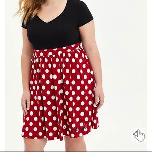 DISNEY MINNIE MOUSE POLKA DOT SKATER DRESS (SIZE 3)